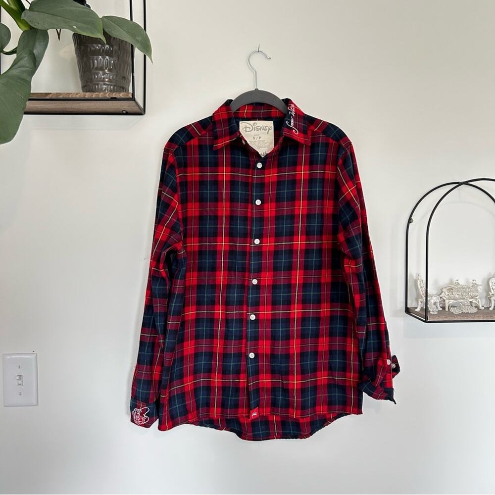 Cakeworthy Disney Flannel Snow White Long Sleeve Button Up Shirt Size Small